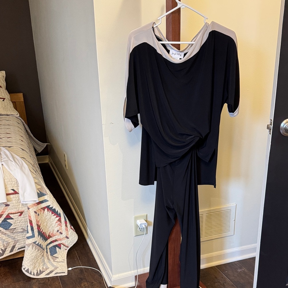 Joseph Ribkoff Black and White Jumpsuit